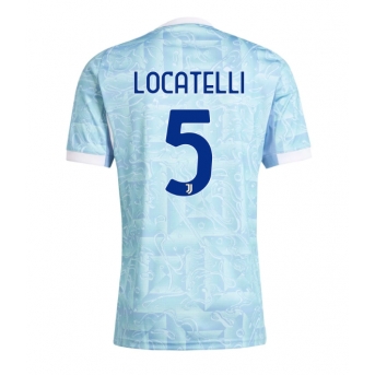 Billige Fotballdrakt Juventus Manuel Locatelli #5 Replika Bortedrakt 2025-26 Kortermet